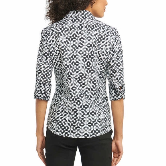 Foxcroft printed blouse - Picture 2 of 4